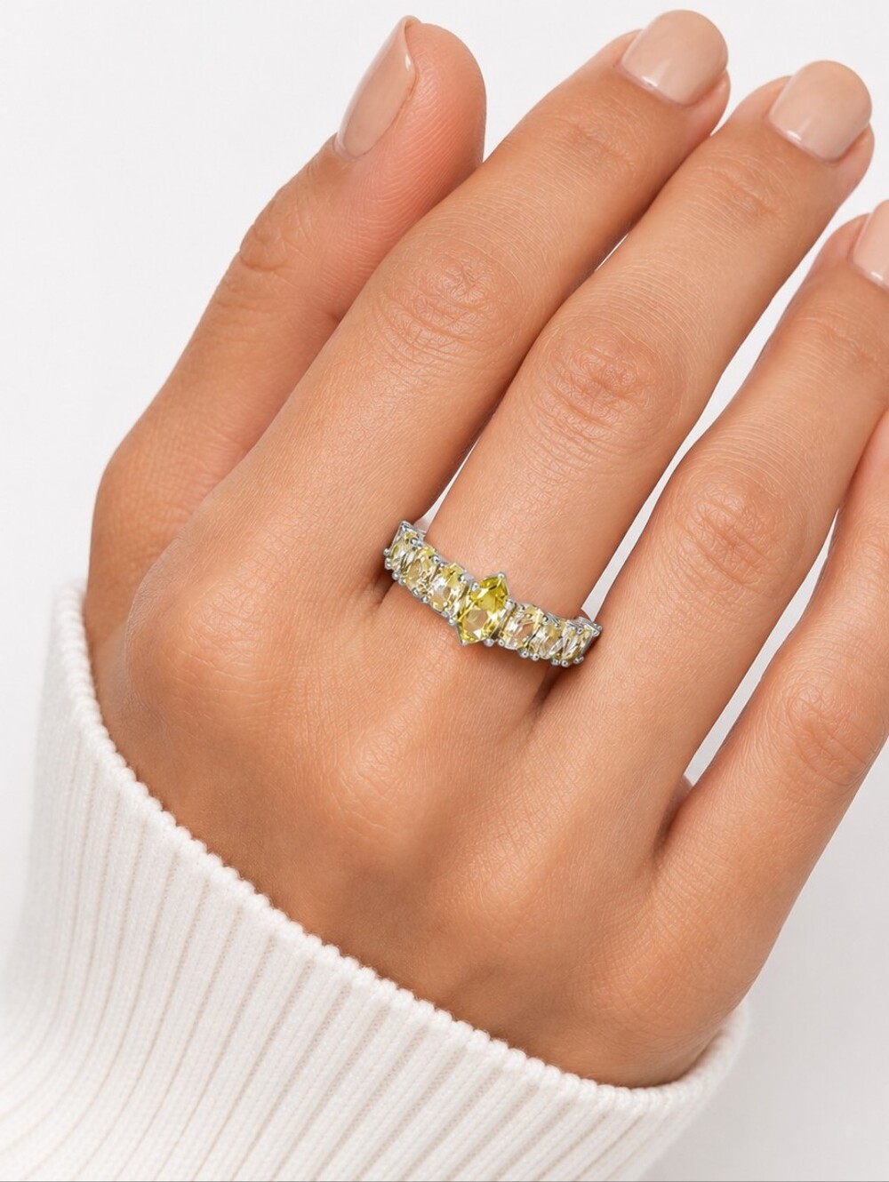 NWT Bomb Party Stunning Radiance RBP5952 Lemon Cubic Zirconia Ring